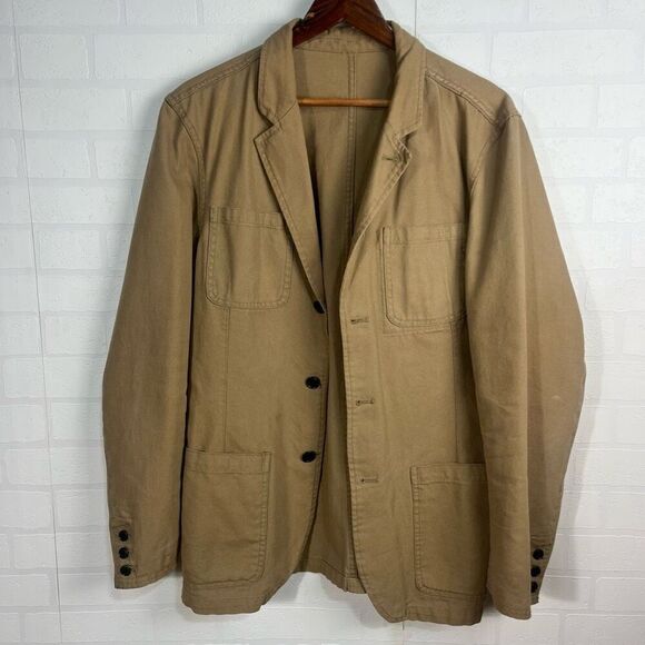 Gap Mens Sports Coat Size Large Tan Khaki - Picture 1 of 15